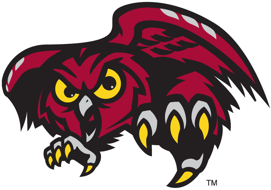 Temple Owls 1996-Pres Alternate Logo v3 diy DTF decal sticker